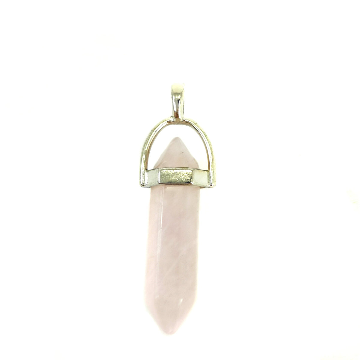 Double terminated crystal pendant: sodalite pendant
