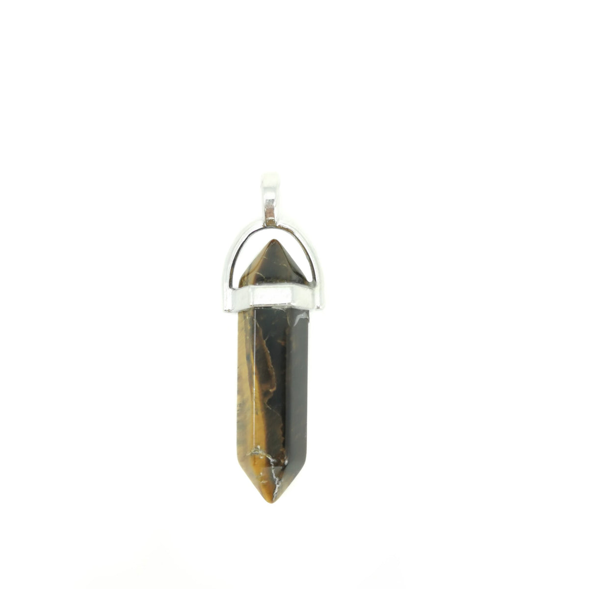 Double terminated crystal pendant: aventurine pendant