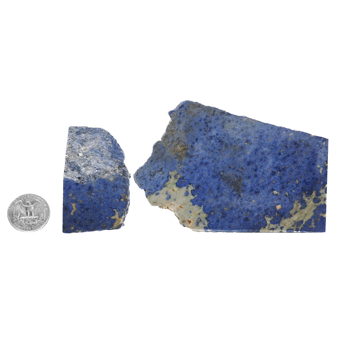 Dumortierite rough.