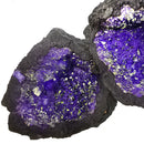 Dyed Geode Purple/Green - Pair - Mineral