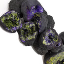 Dyed Geode Purple/Green - Pair - Mineral