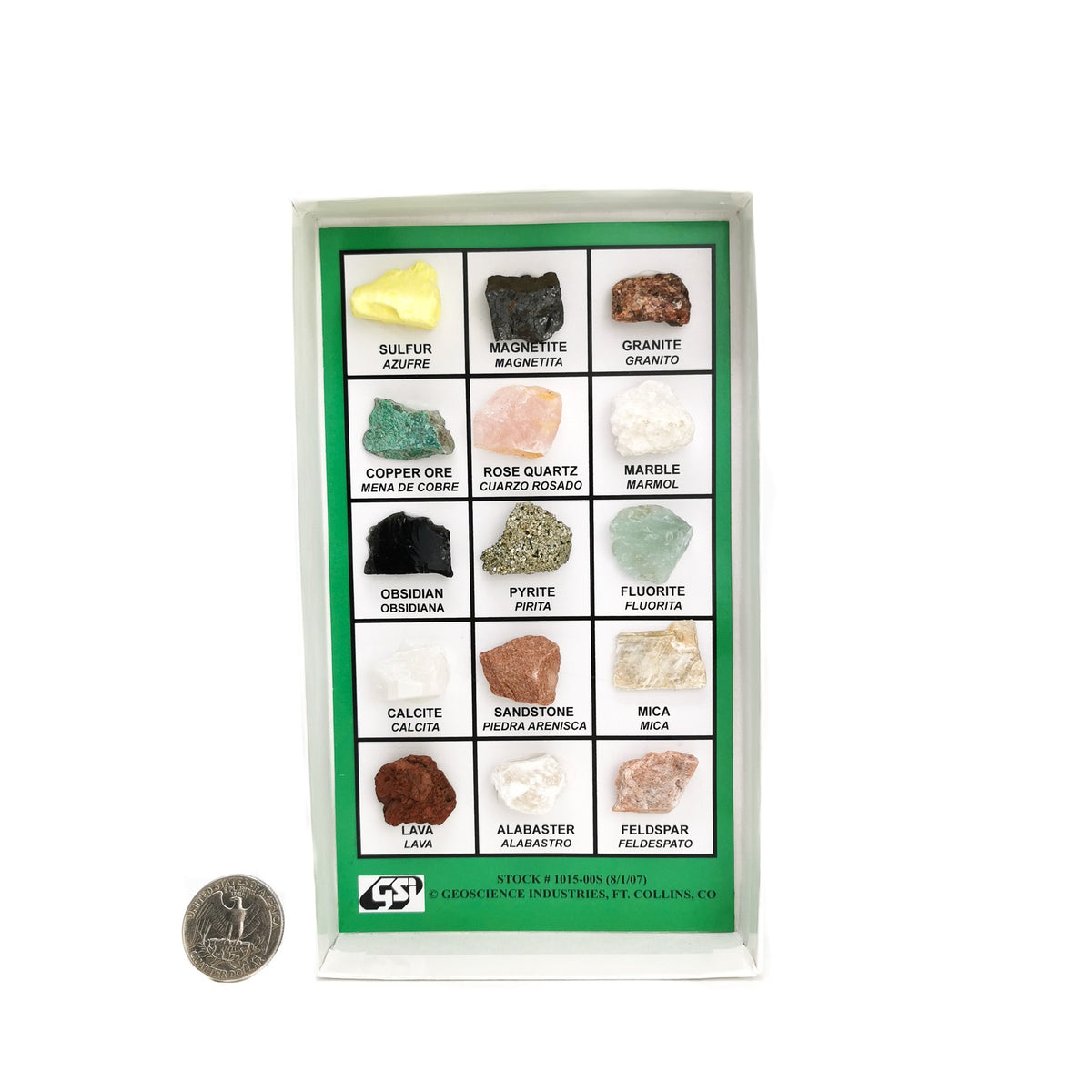 Mineral Sample Set 15pcs.