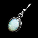 Ethiopian Opal Notched - Dangle Earrings
