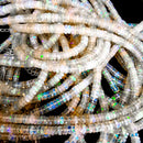 埃塞俄比亚蛋白石白色 - 刻面珠项链