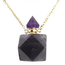 Faceted Perfume Bottle - Pendant