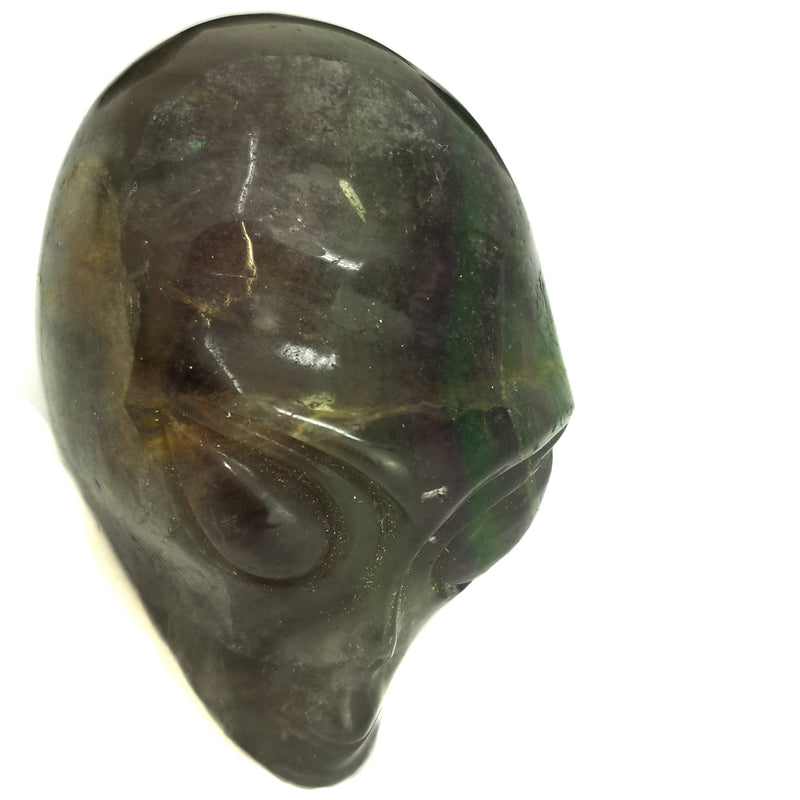 Fluorite Alien Head - Skull
