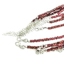 Garnet - Facet - Bead Necklace