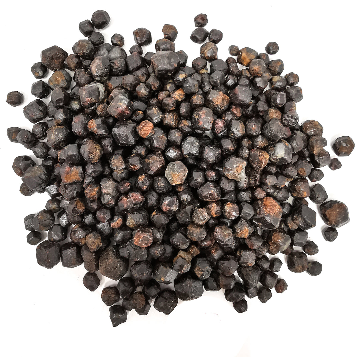 Garnet specimen, a garnet group mineral, from Afghanistan.