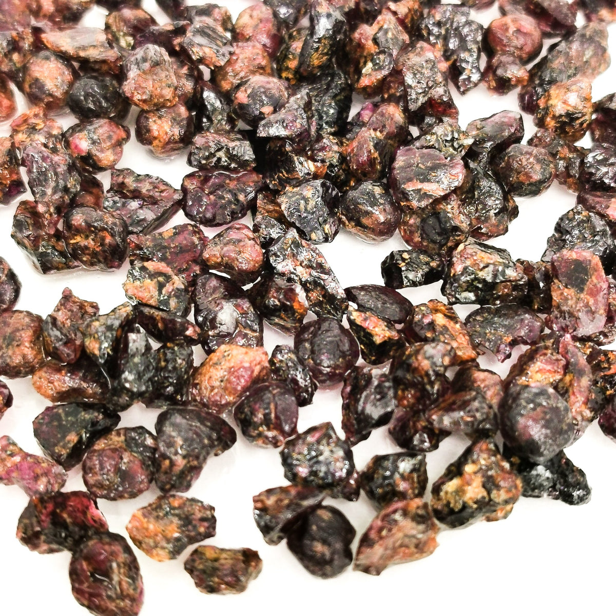 Garnet Shards chips rough, a garnet group mineral.