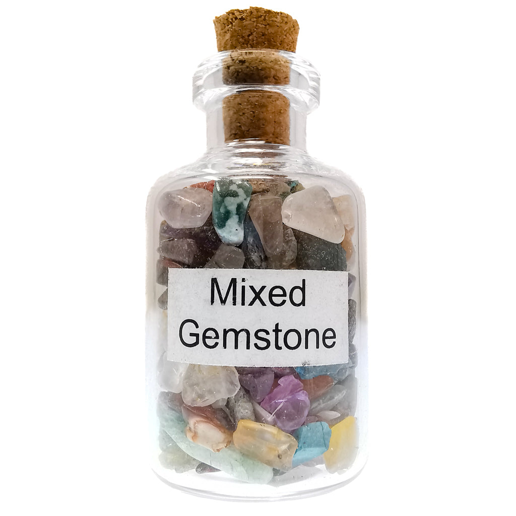 Mini gem bottle – mixed gemstone bottle
