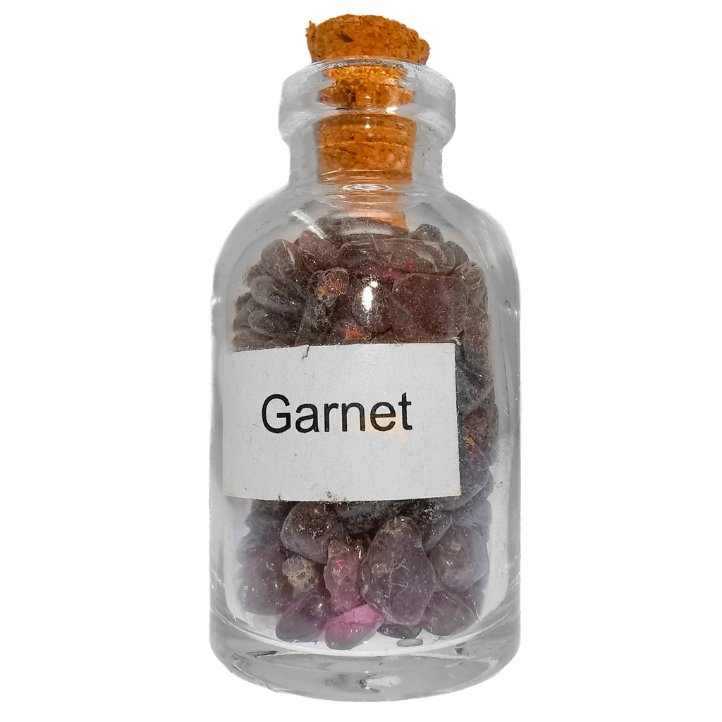 Mini gem bottle – garnet bottle