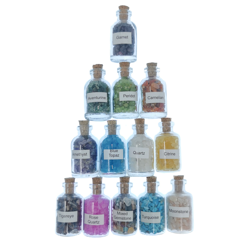 Mini gem bottle – stack of bottles in a pyramid