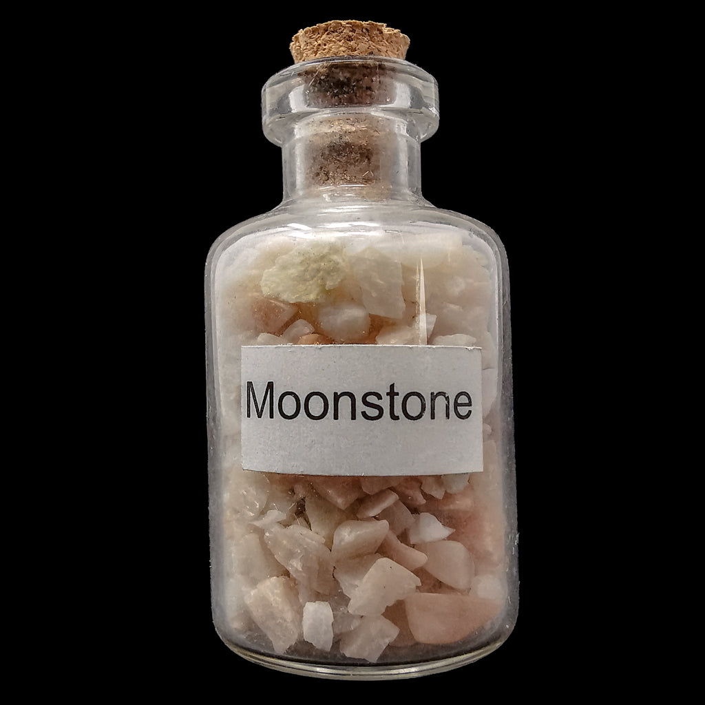 Mini gem bottle – moonstone bottle