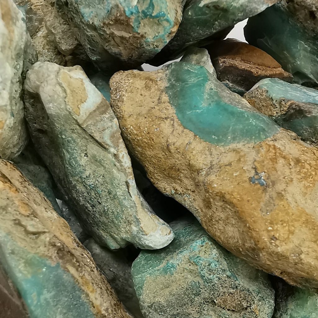 Gem Silica rough from Lily Mine, Peru.
