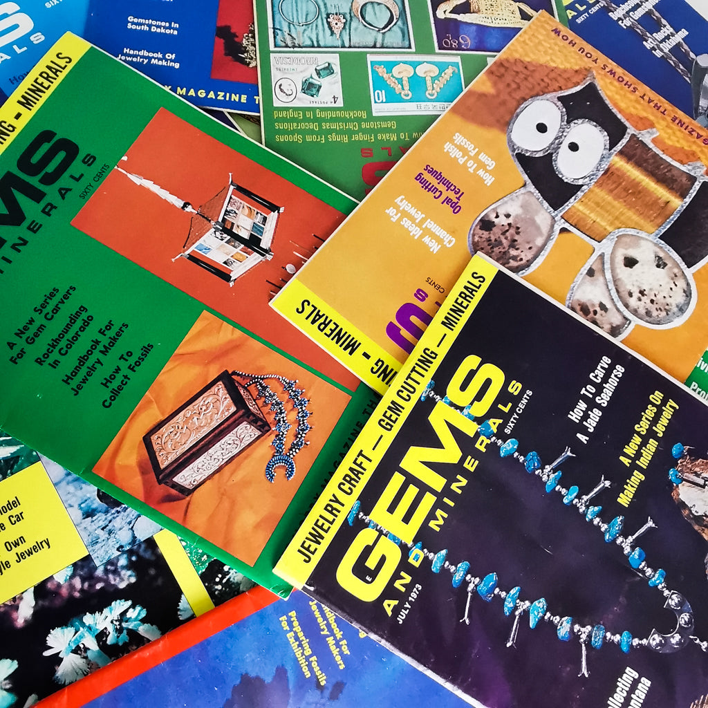 GEMS and Minerals Magazine, made of paper.