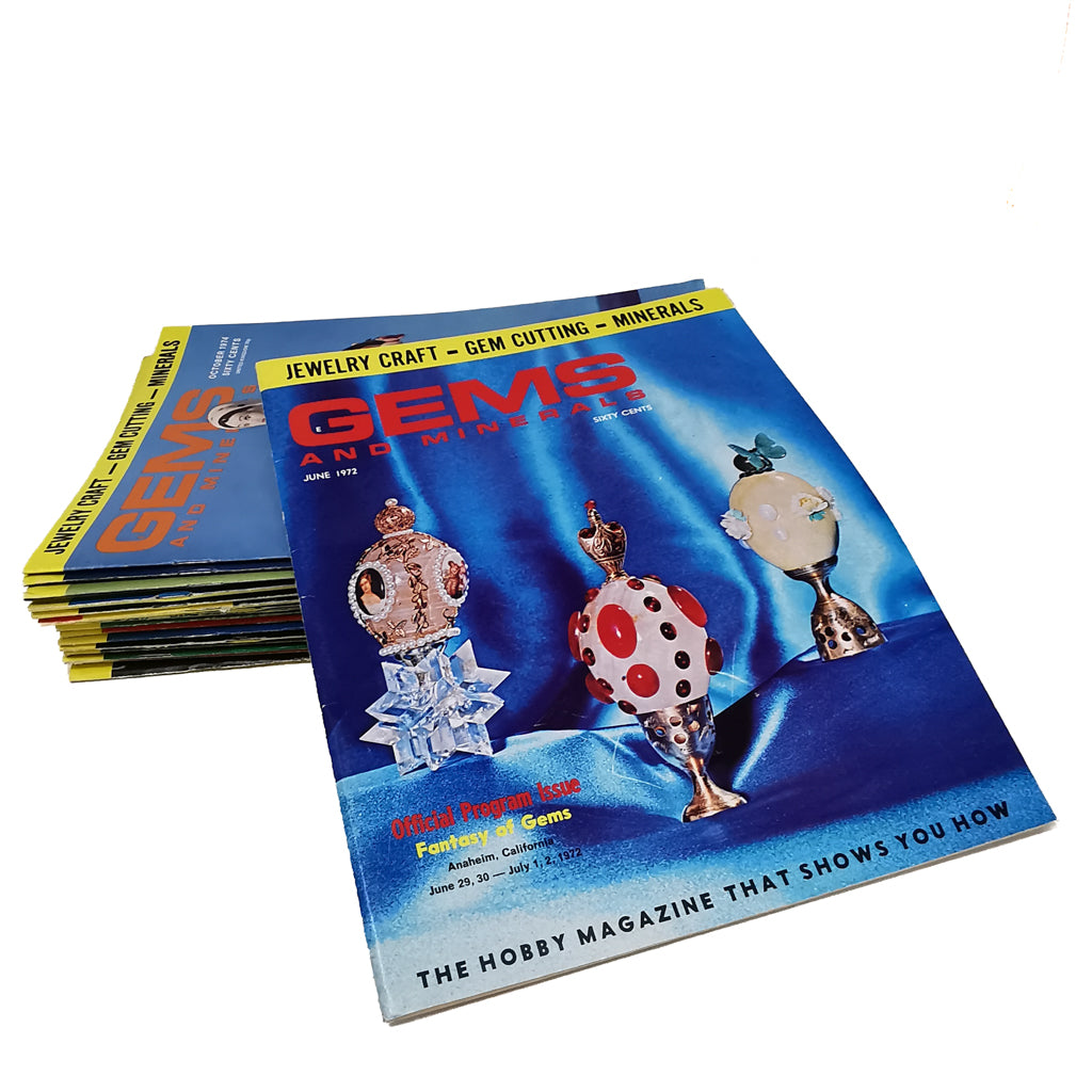 GEMS and Minerals Magazine, made of paper.