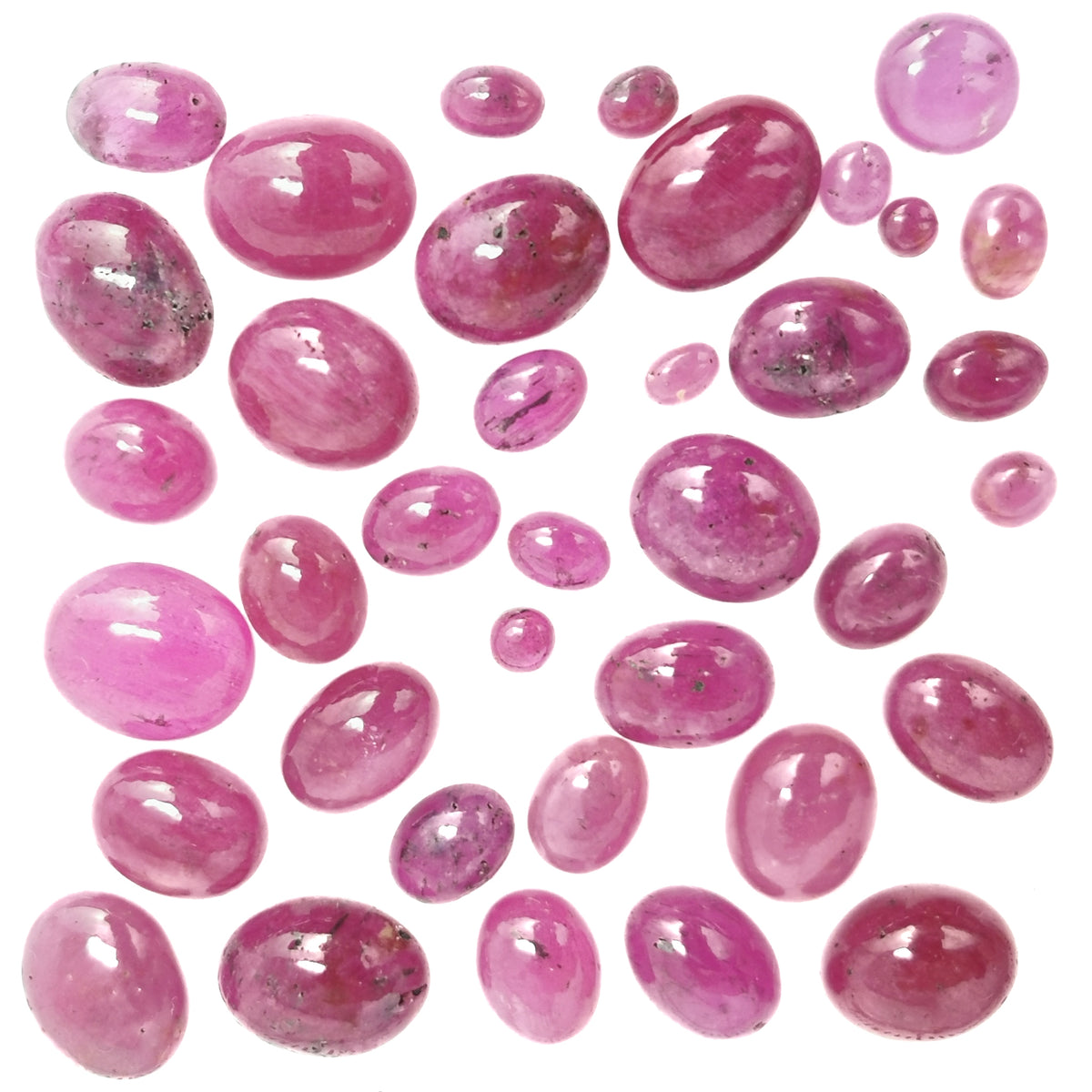 Ruby (Glass Filled) cabochon, a variety of corundum, from Vietnam.