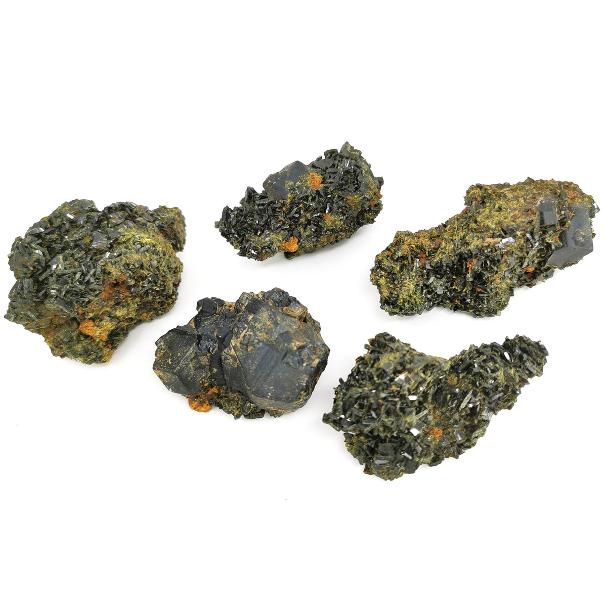 Andradite Garnet with Epidote specimen from Imilchil, Er Rachidia Province, Morocco.