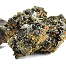 红铁榴石石榴石 w 绿帘石 - 矿物