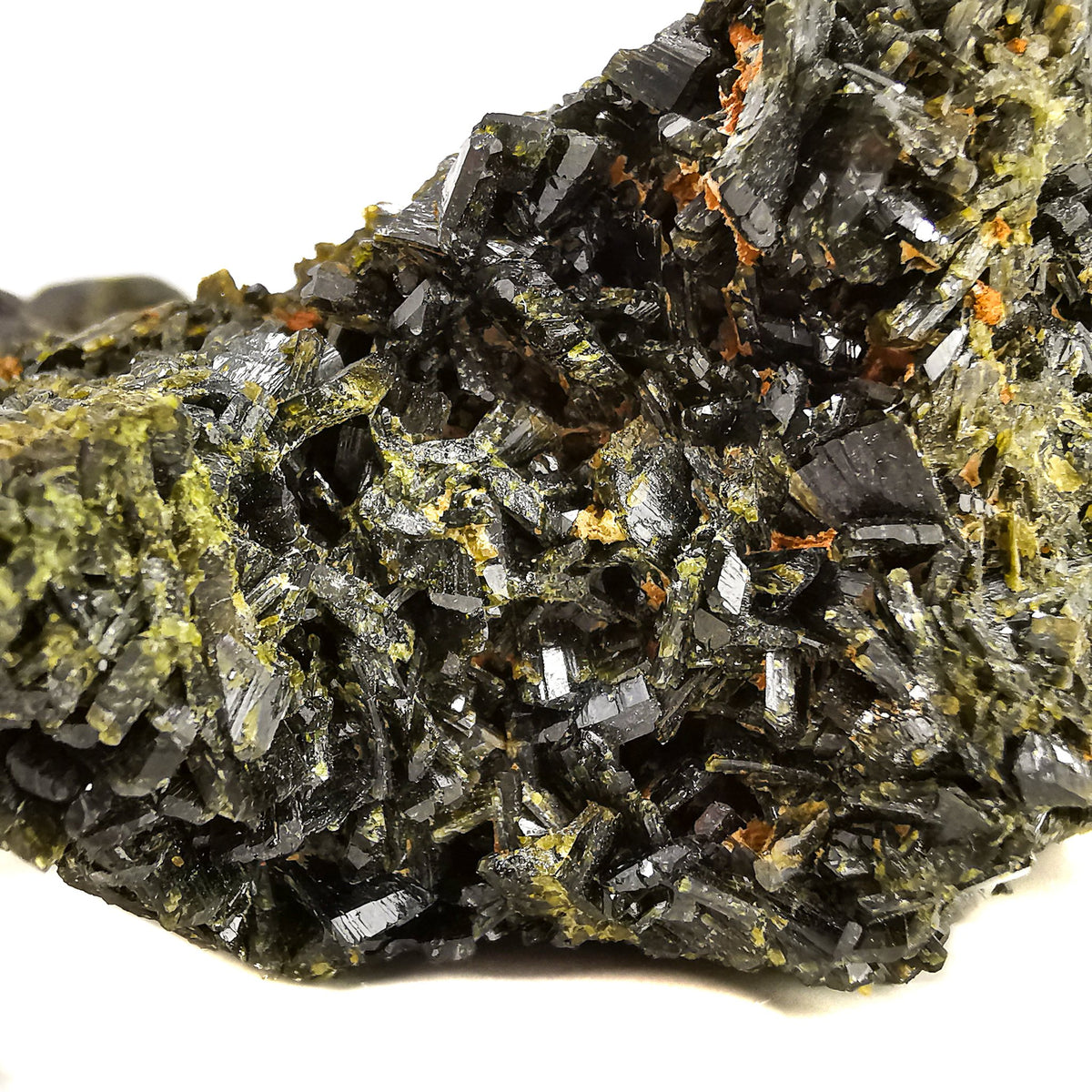 Andradite Garnet with Epidote specimen from Imilchil, Er Rachidia Province, Morocco.