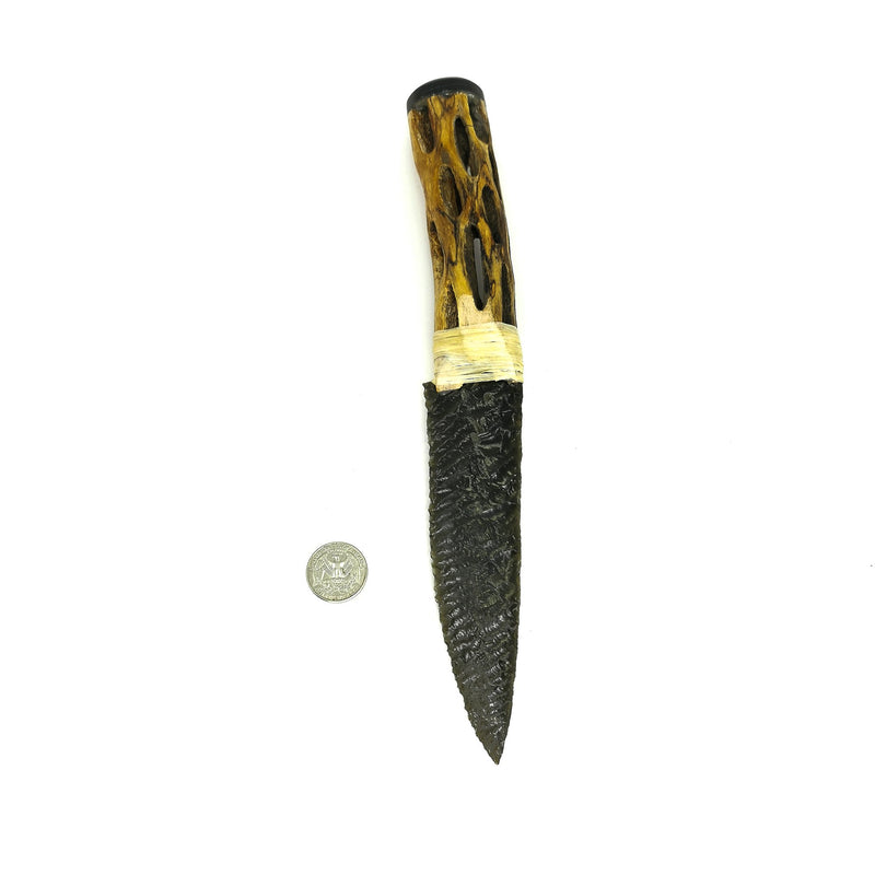 Gold Sheen Obsidian - Cactus Knife