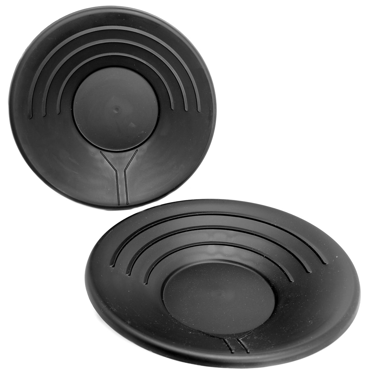Durable Black Plastic Gold Pan rockhounding.