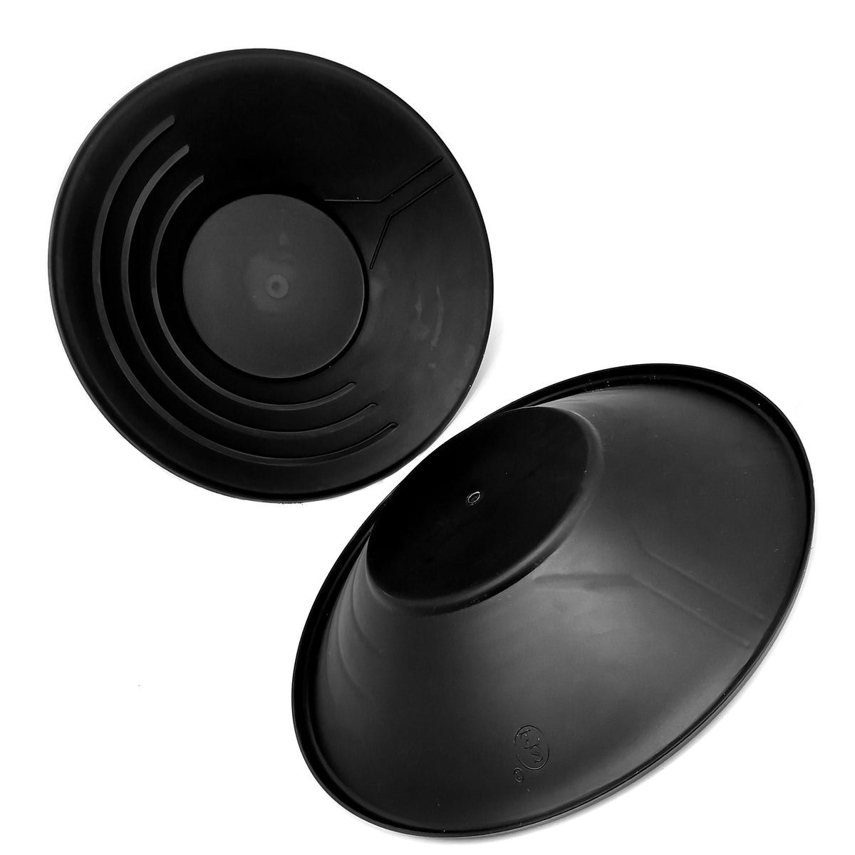 Durable Black Plastic Gold Pan rockhounding.