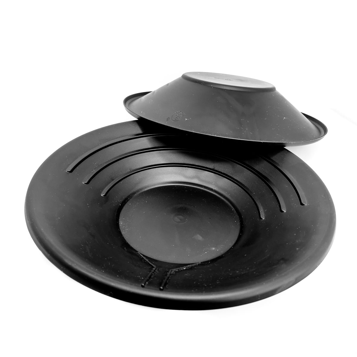 Durable Black Plastic Gold Pan rockhounding.