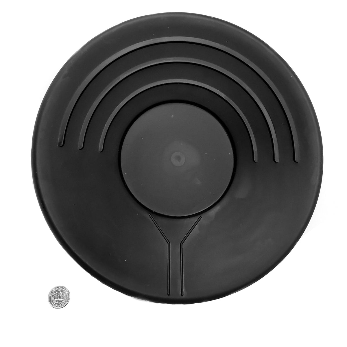 Durable Black Plastic Gold Pan rockhounding.