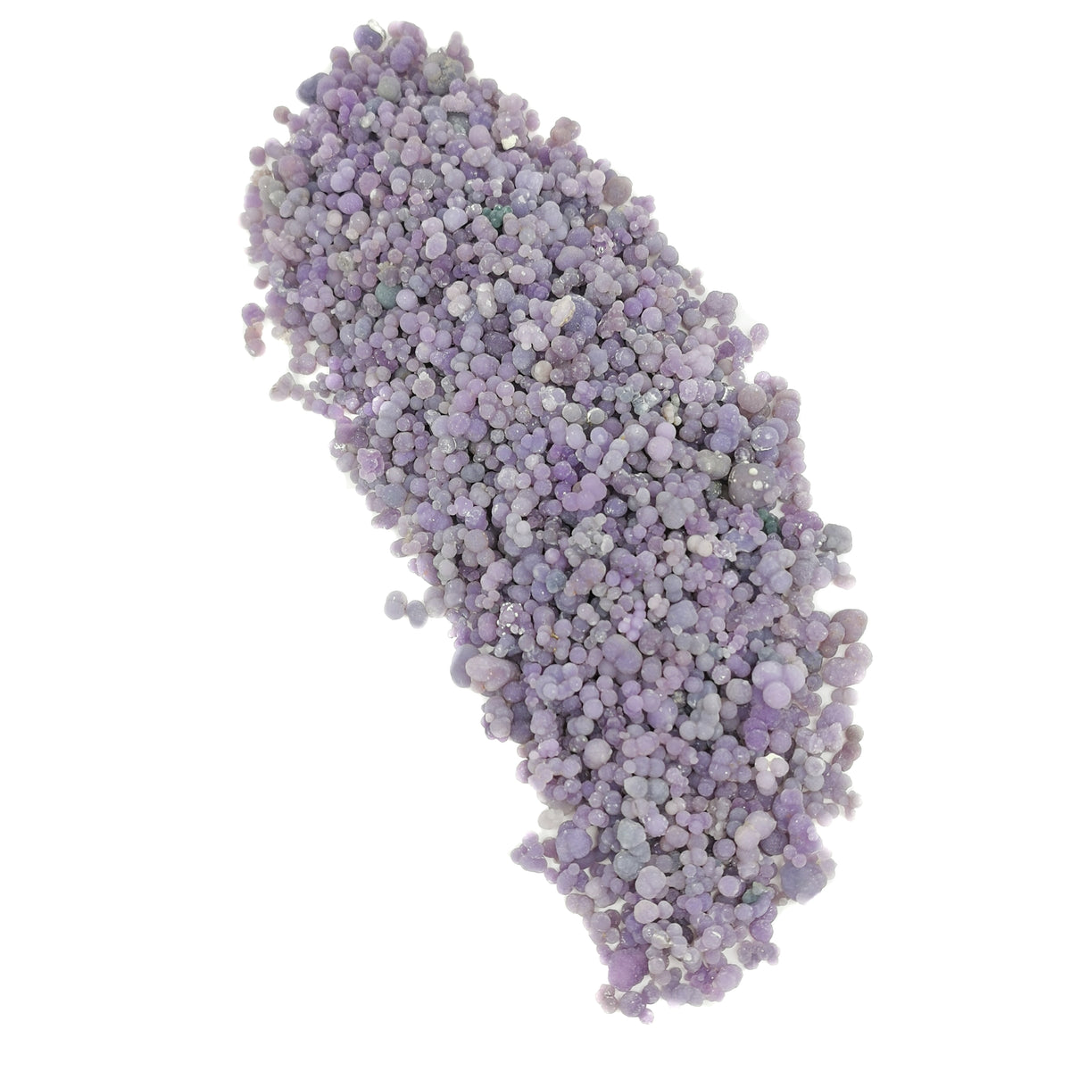 Grape Agate Floater specimen, a variety of chalcedony.