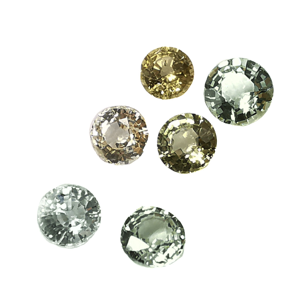Green/Teal Sapphire facet, a variety of corundum.