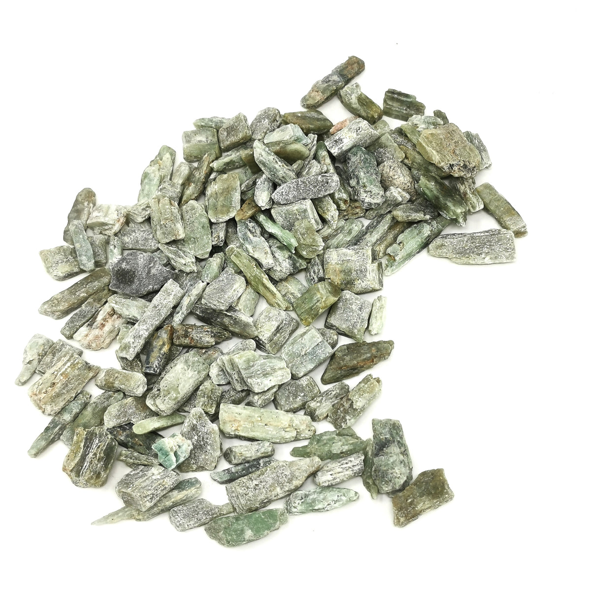Green Kyanite specimen from India.