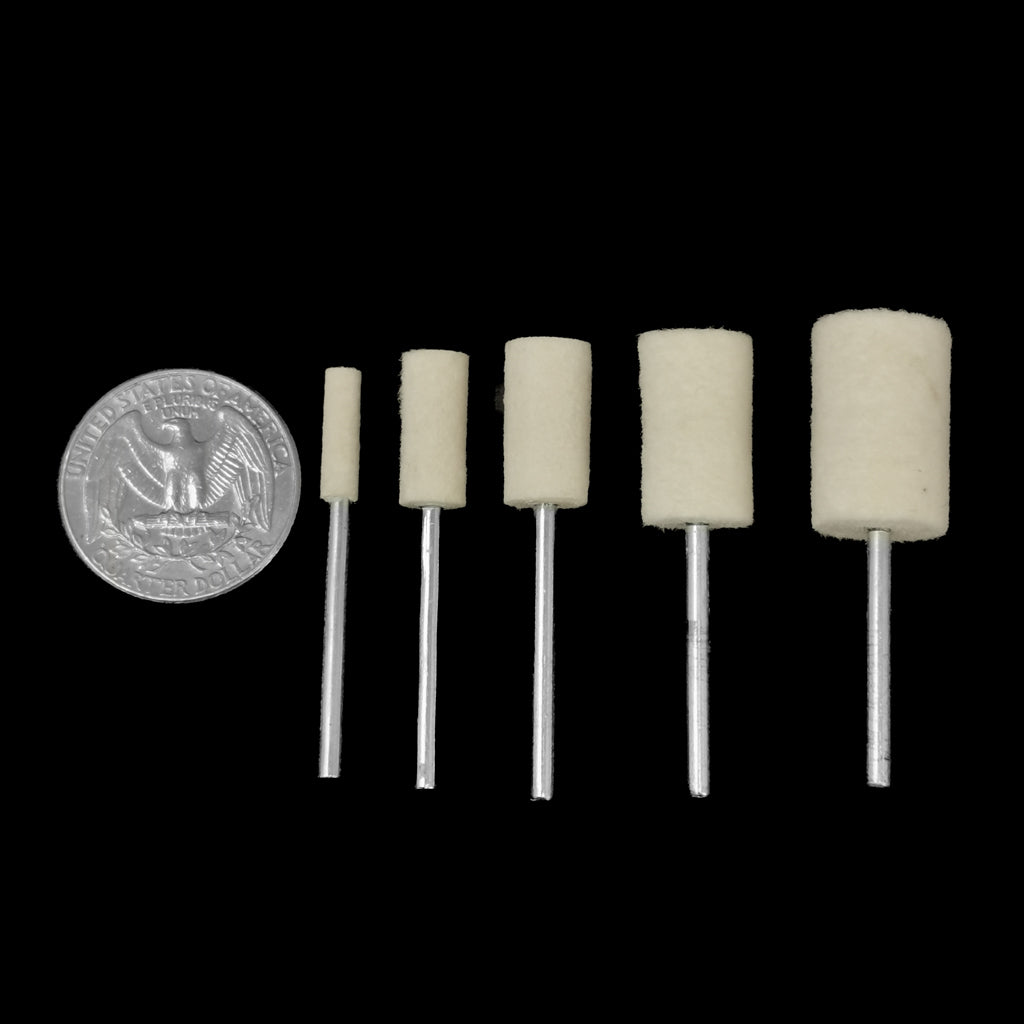 Hard Pressed Felt cylinders 12pcs.