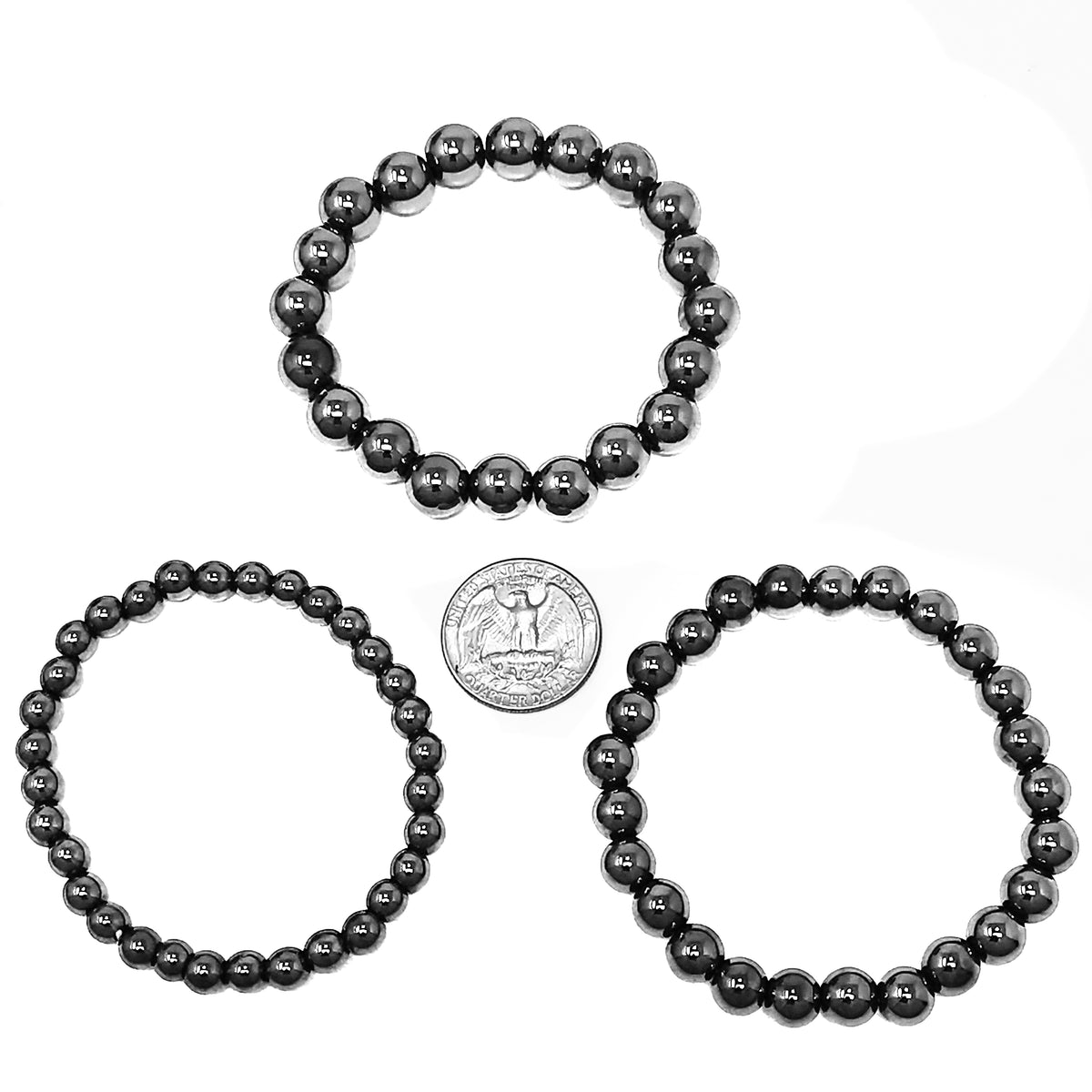 Hematite bead bracelet, photo 6 of 6