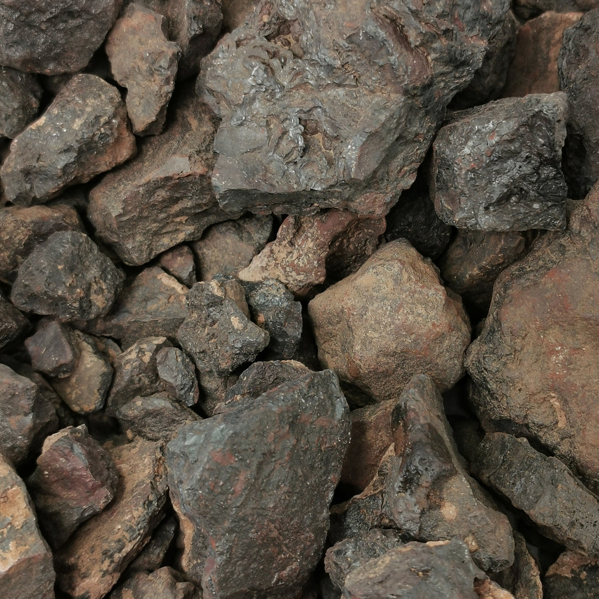 Hematite rough, an iron oxide, from Arizona, USA.