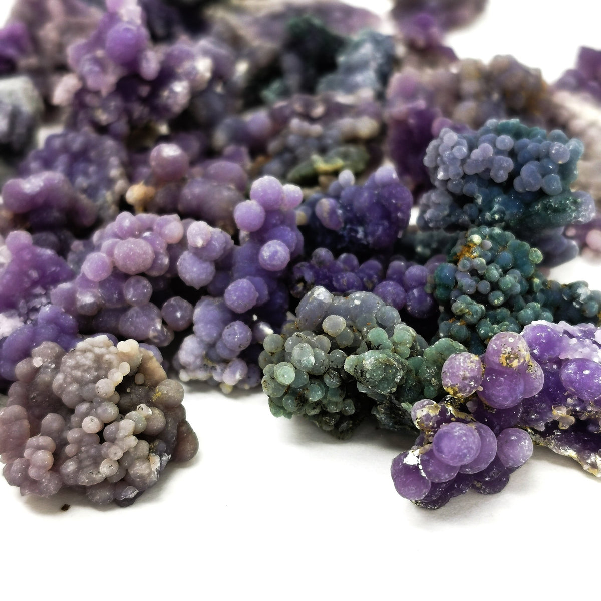 Grape Agate specimen, a variety of chalcedony.