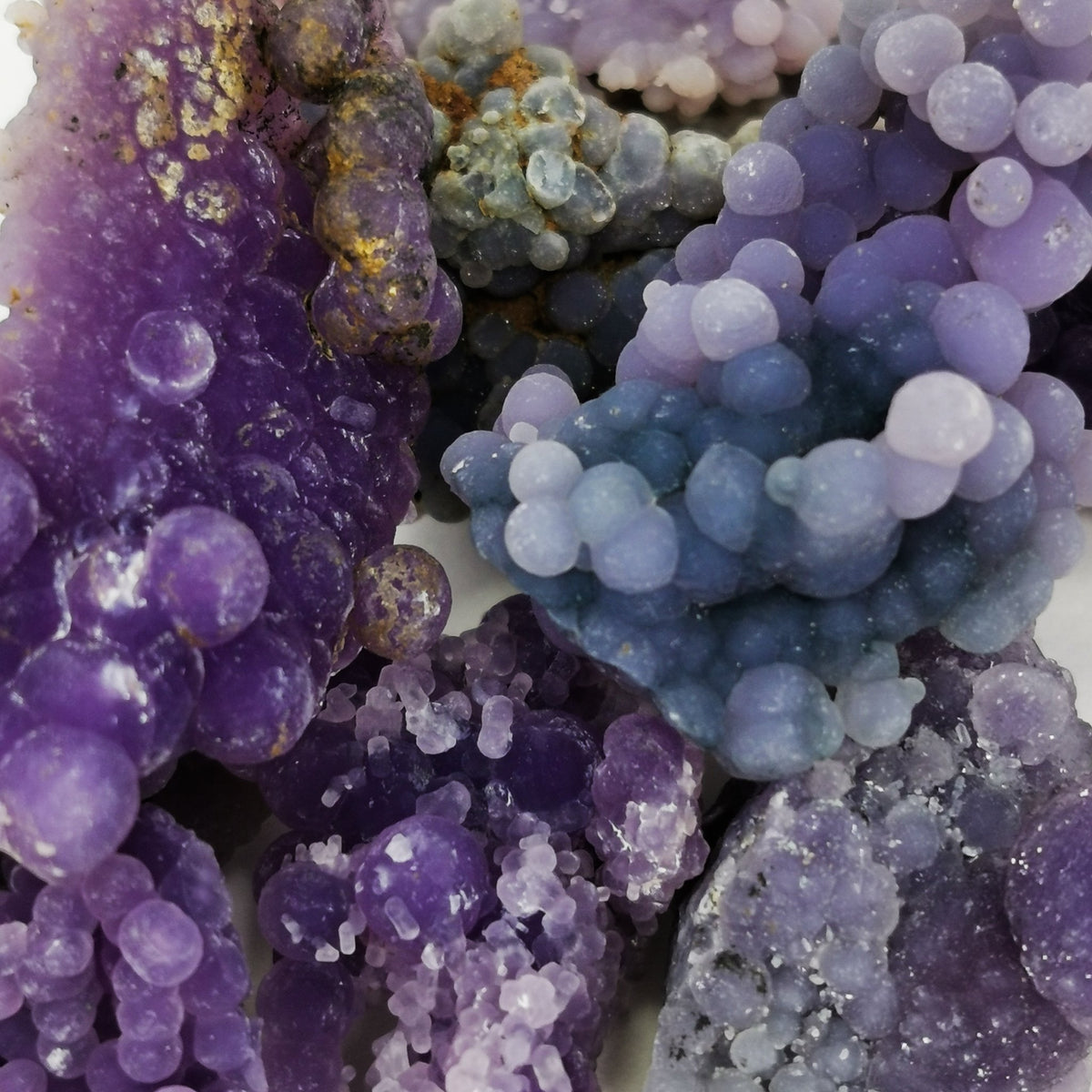 Grape Agate specimen, a variety of chalcedony.