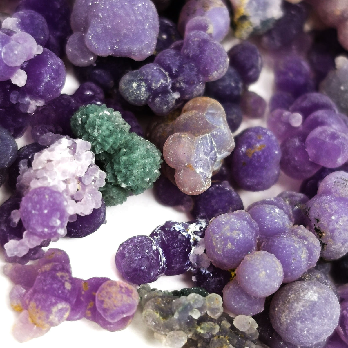 Grape Agate specimen, a variety of chalcedony.