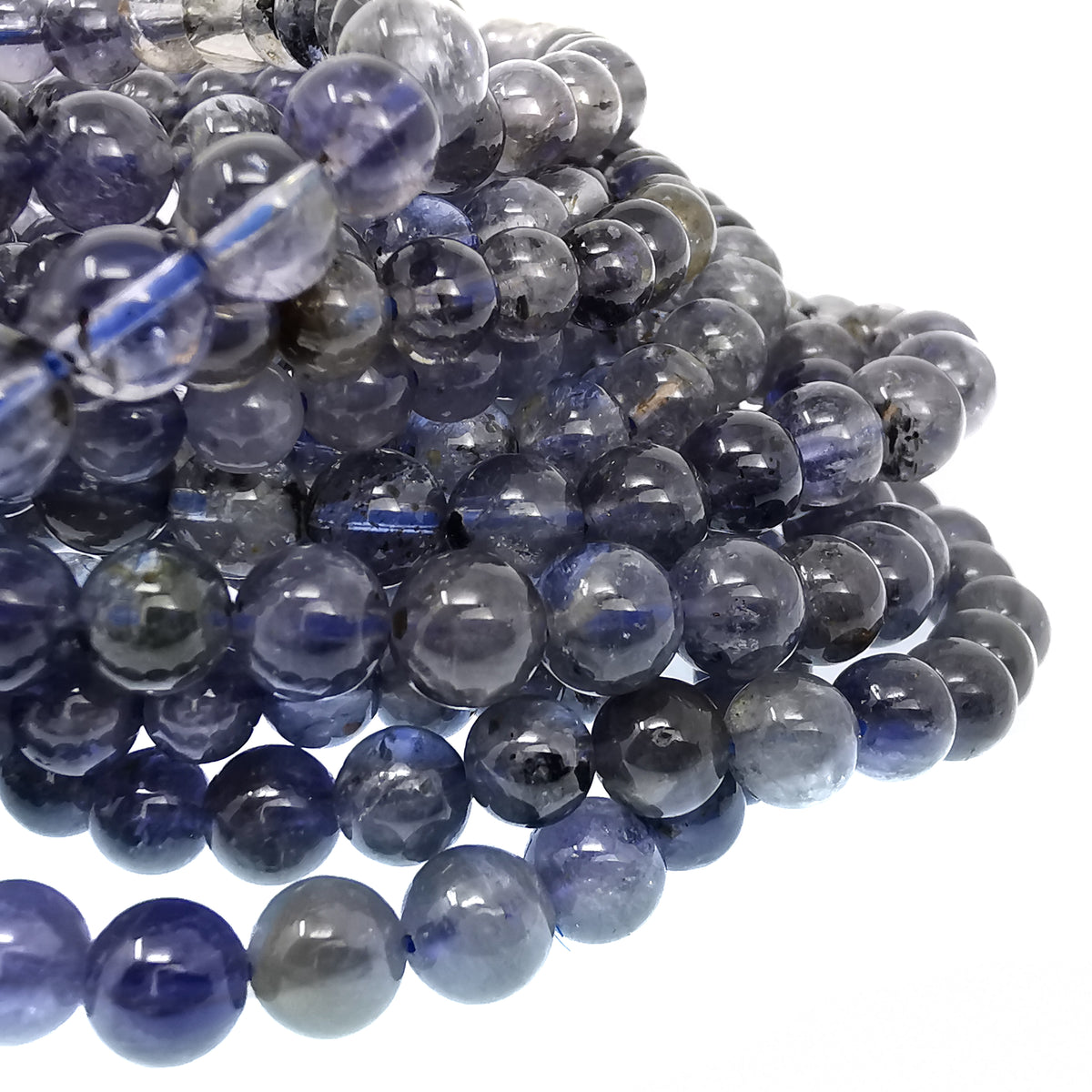 Iolite bead bracelet.