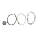 硬玉 - 珠子手链 - Blanche - ADAM