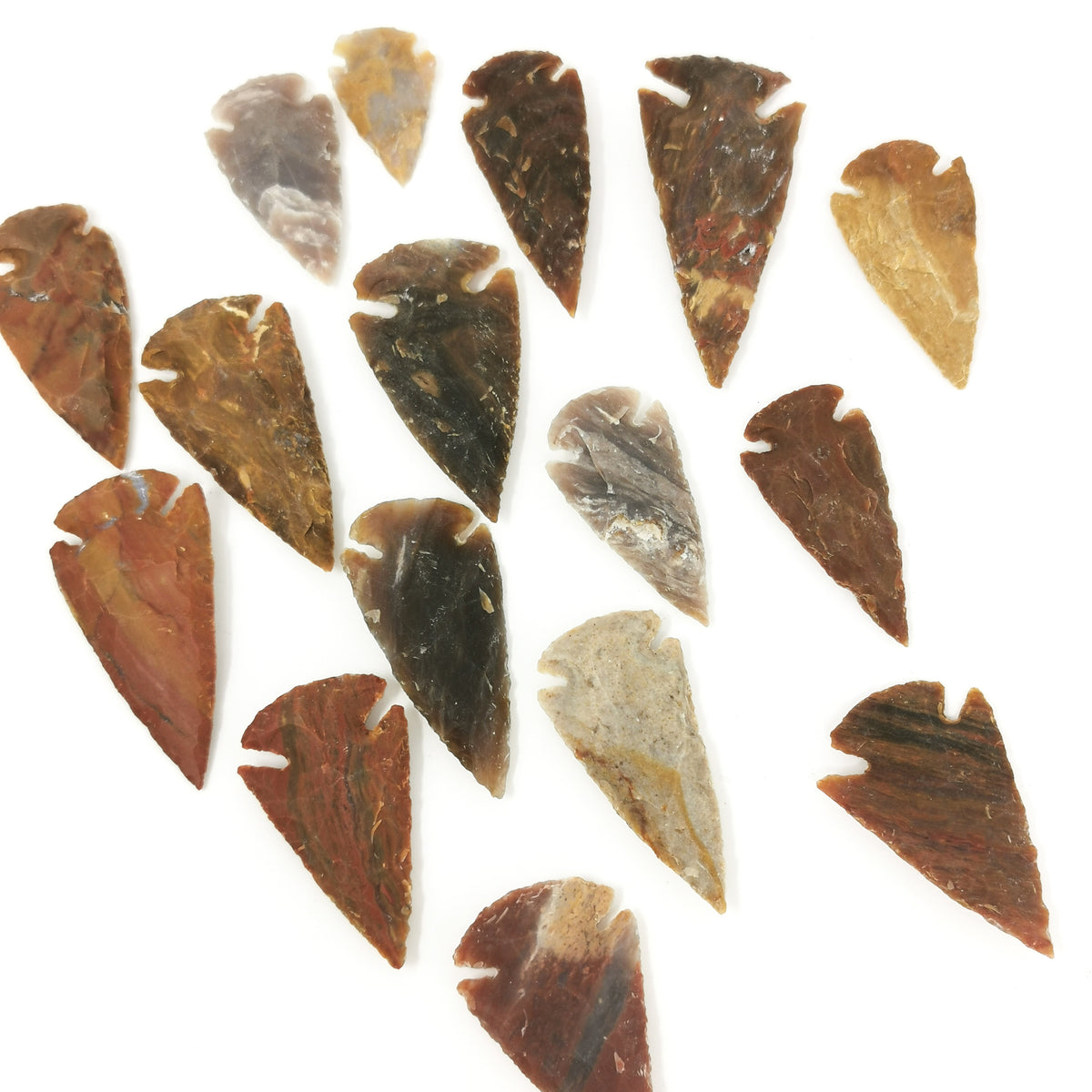 Brown Jasper Point arrowhead from India.