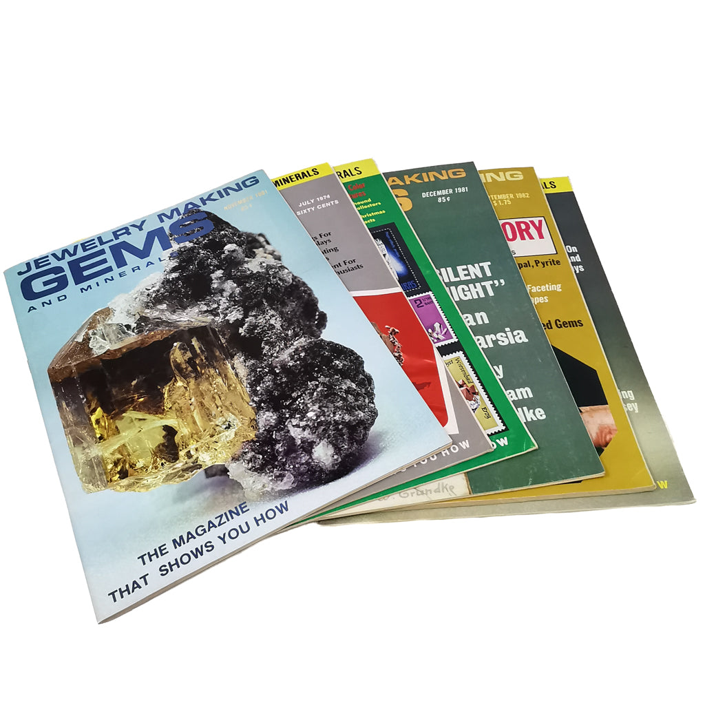 GEMS and Minerals: Jewelry Making Magazine, made of paper.