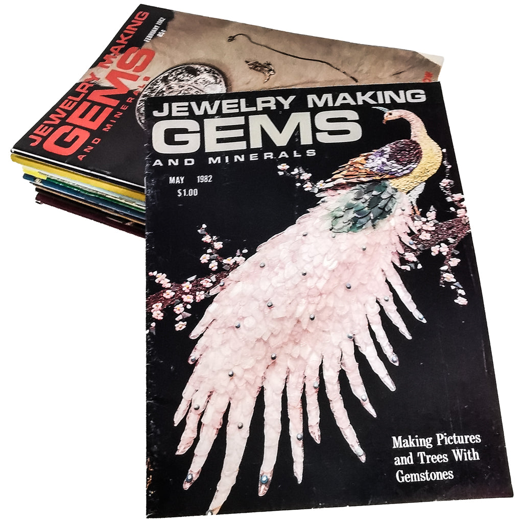 GEMS and Minerals: Jewelry Making Magazine, made of paper.