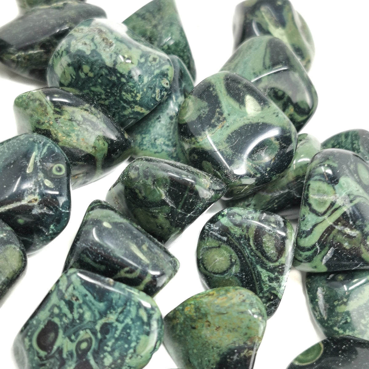 Kambaba Jasper tumble from West-central Bongolava region, Madagascar.