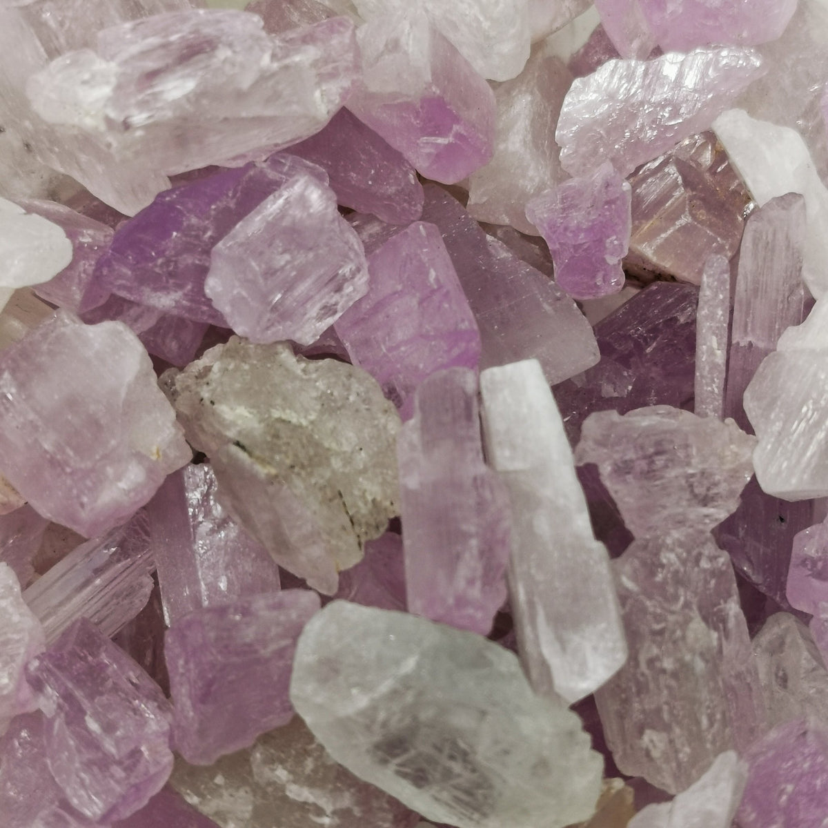 Kunzite specimen, a variety of spodumene, from Afghanistan.