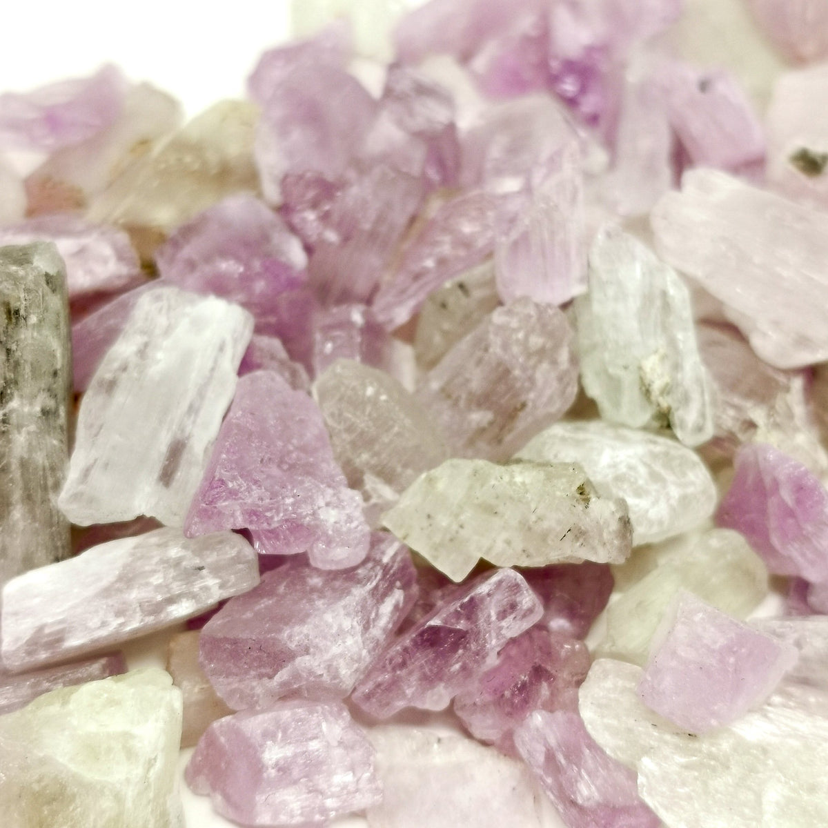 Kunzite specimen, a variety of spodumene, from Afghanistan.