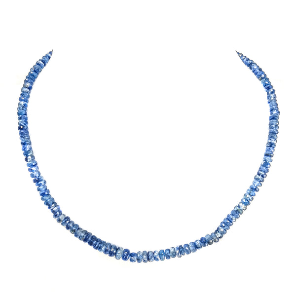 蓝晶石 - 刻面 - 珠项链