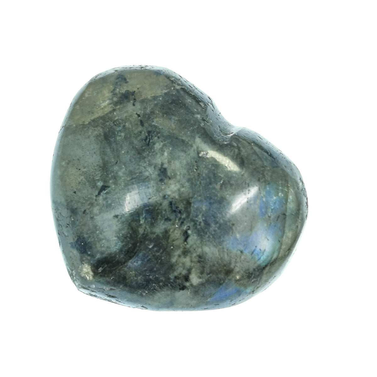 Labradorite (Mini) hearts, a feldspar, from Bokonaky, Maniry, Madagascar.