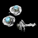 拉长石百合叶 - 戒指