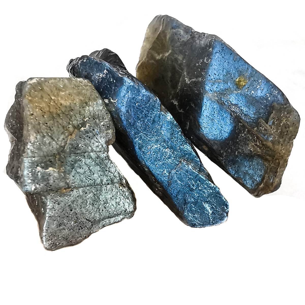 Labradorite Crystals rough, a feldspar, from Madagascar.